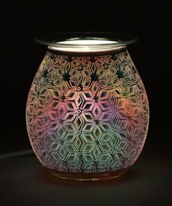 3D Geometric Flower Light Up Electric Oil Burner