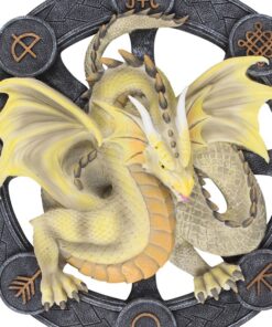 Alternative view of Mabon Dragon Resin Wall Plaque by Anne Stokes