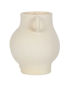 Alternative view of Cream Speckle Bum Plant Pot