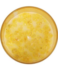 Alternative view of Solar Plexus Chakra Lemon Crystal Chip Candle