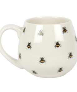 Bee Print Rounded Mug