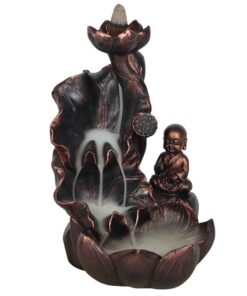 Bronze Effect Buddha Backflow Incense Burner