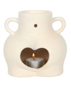 Cream Speckle Bum Oil Burner