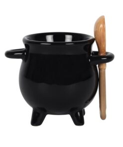 Alternative view of Cauldron Egg Cup with Broom Spoon