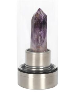 Alternative view of Amethyst Calming Glass Water Bottle