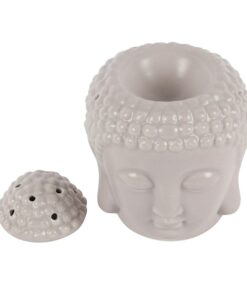 Alternative view of Small Grey Buddha Head Oil Burner
