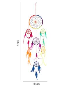 Alternative view of 90cm Multi Rainbow Dreamcatcher