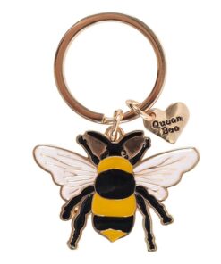 Alternative view of Queen Bee Enamel Keyring