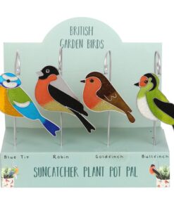 Set of 12 British Garden Birds Suncatcher Stakes