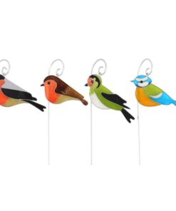 Alternative view of Set of 12 British Garden Birds Suncatcher Stakes