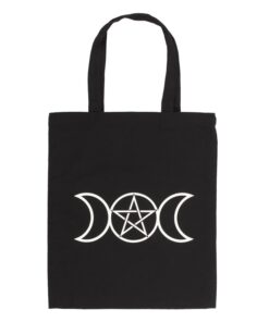 Triple Moon Cotton Tote Bag