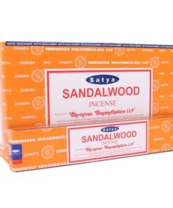 12 Packs of Sandalwood Incense Sticks by Satya