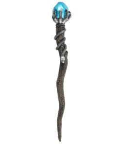 Silver Claw Wand with Blue Gem