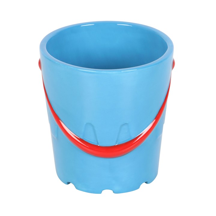 Bucket Shaped Ceramic Mug with Spade Spoon - Image 3