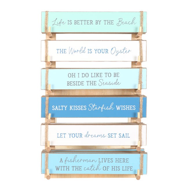Set of 36 Nautical Block Signs on Display
