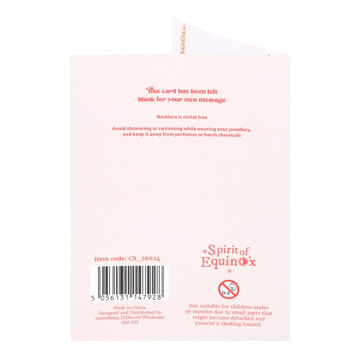 The Sun Celestial Rose Quartz Necklace Card - Image 2