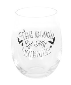 Blood Of My Enemies Stemless Wine Glass