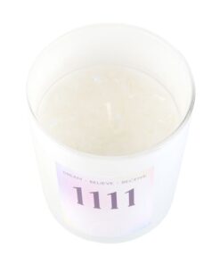 Alternative view of 1111 Angel Number Crystal Chip Candle