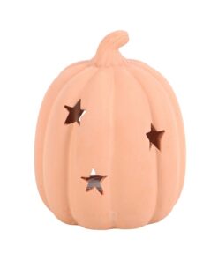 9cm Terracotta Pumpkin Tealight Holder