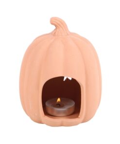 Alternative view of 9cm Terracotta Pumpkin Tealight Holder