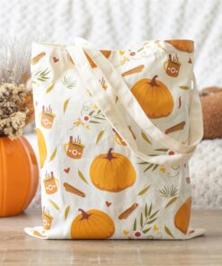 Autumn Days Print Polycotton Tote Bag