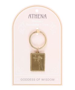 Alternative view of Athena Goddess Talisman Keyring