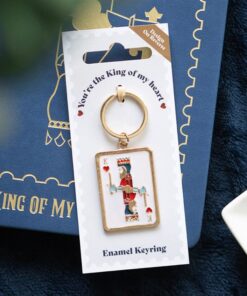King of My Heart Playing Card Keyring