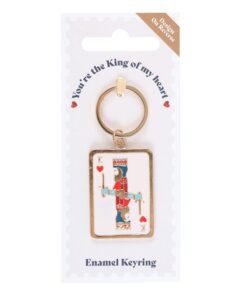 Alternative view of King of My Heart Playing Card Keyring