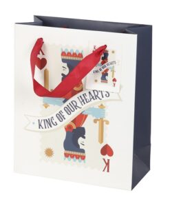 Alternative view of 23cm Medium King of Our Hearts Playing Card Gift Bag