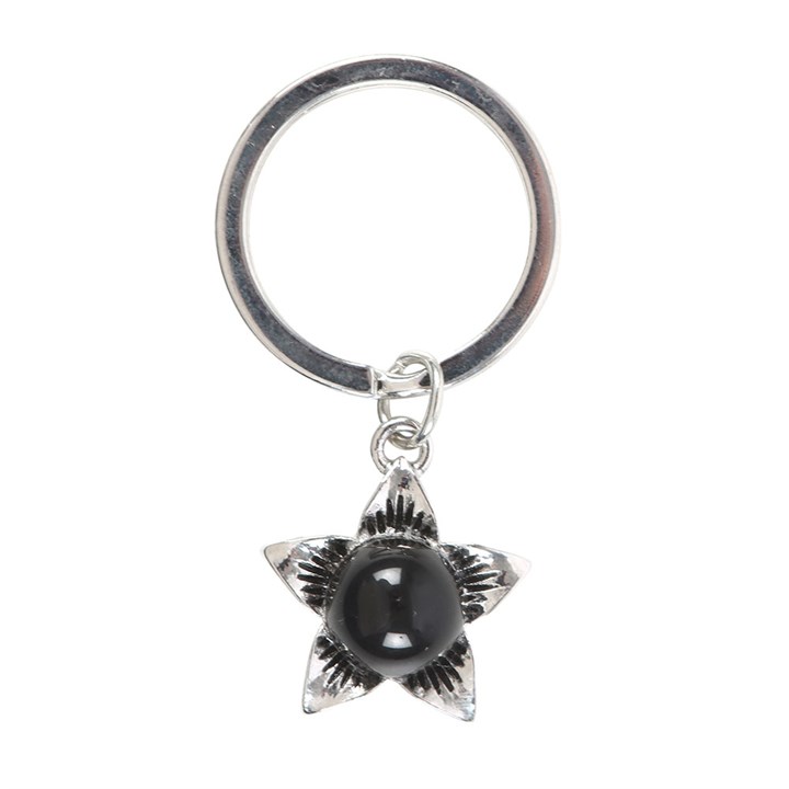 Deadly Nightshade Keyring with Black Obsidian - Image 3