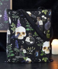 Venom & Vines Print Polycotton Tote Bag