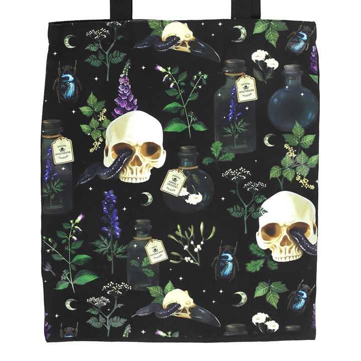 Venom & Vines Print Polycotton Tote Bag - Image 3